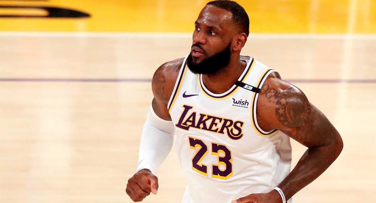 LeBron James, en un partido con Los Ángeles Lakers.