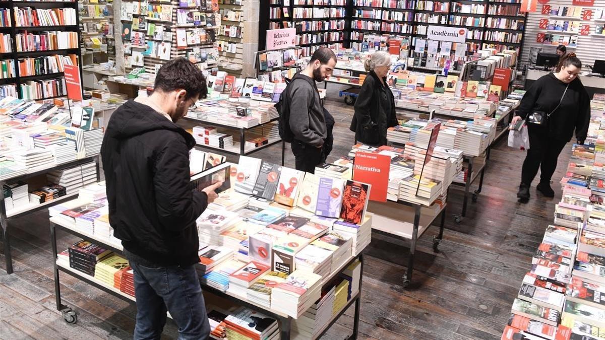 Una imagen de la libreria La Central del Raval, este jueves.