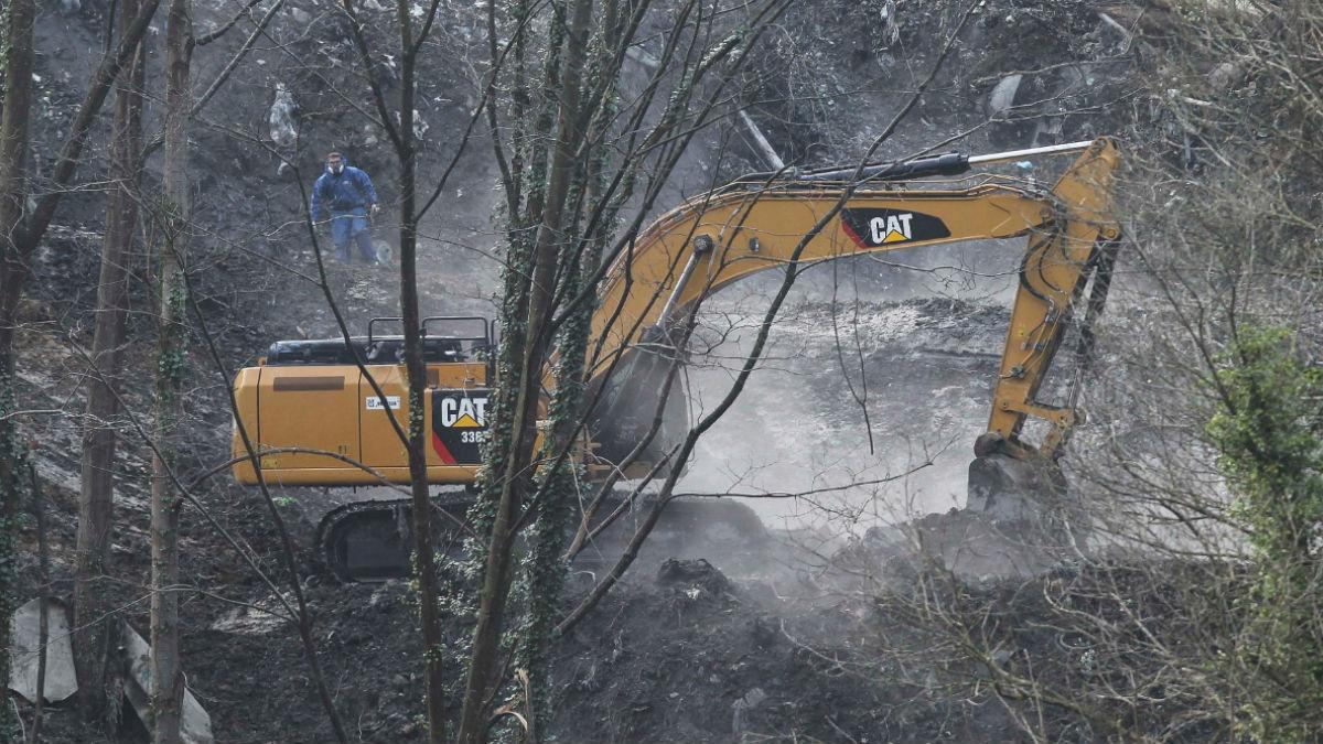 Los técnicos no ven riesgo de nuevos desplazamientos del terreno en Zaldibar