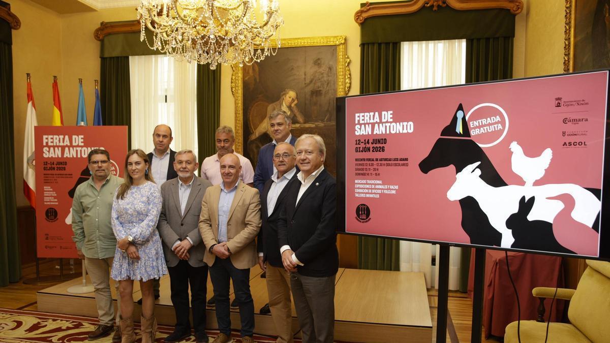 Presentación de la Feria de San Antonio, esta mañana en el Ayuntamiento.