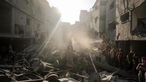 Gaza tras un ataque israelí.