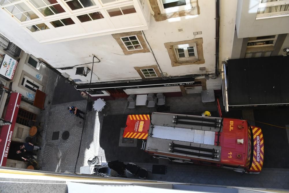 Incendio en un restaurante de la calle Oliva