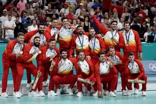 La selección española masculina de balonmano, bronce en París 2024