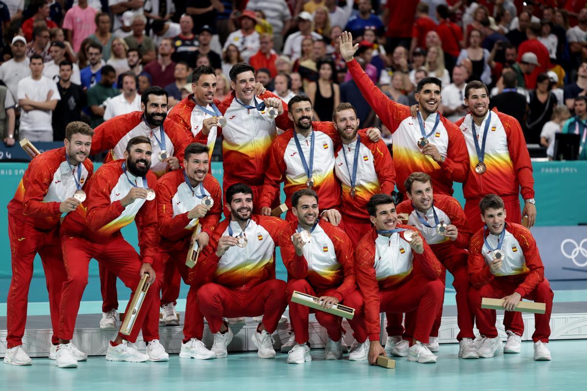 La selección española masculina de balonmano, bronce en París 2024