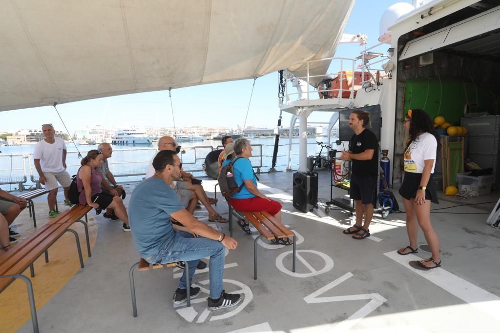 El Rainbow Warrior, buque de Greenpeace, abre sus puertas en València