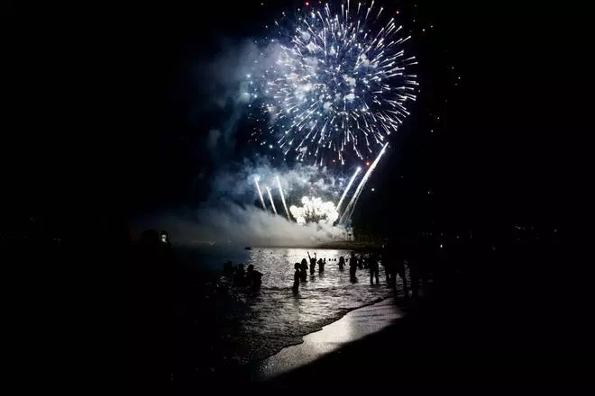 Fuegos de inicio de la Feria de Málaga 2026