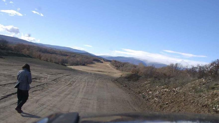 Trazado del AVE a su paso por Otero de Sanabria.