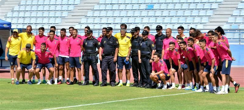 Fase final del entrenamiento de la UD Las Palmas