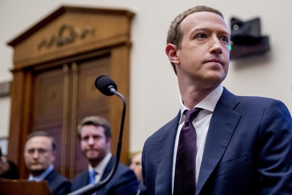 Facebook CEO Mark Zuckerberg arrives for a House Financial Services Committee hearing on Capitol Hill in Washington, Wednesday, Oct. 23, 2019, on Facebook’s impact on the financial services and housing sectors. (AP Photo/Andrew Harnik)