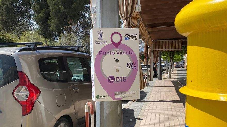 Palma del Río instala los primeros puntos violeta conectados con la Policía Local de Andalucía