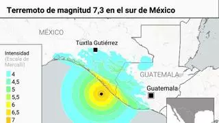 Un terremoto de magnitud 7,4 sacude las costas de México y Guatemala y activa la alerta de tsunami