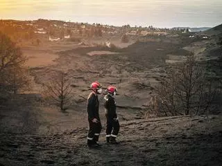 El apagón del volcán de La Palma sorprende con la elevación del suelo en Jedey