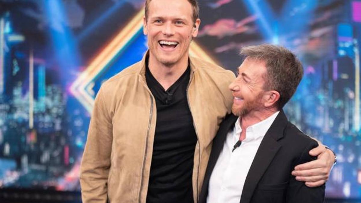 Sam Heughan y Pablo Motos, en 'El Hormiguero'