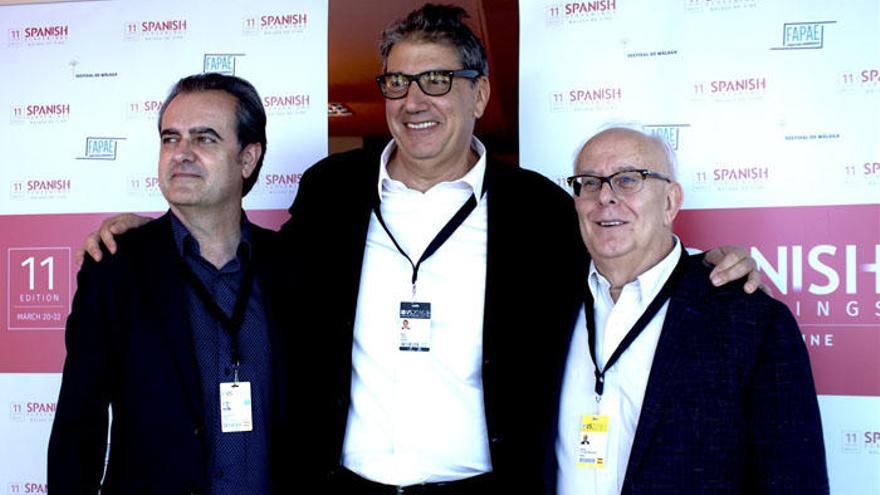 Juan Antonio Vigar, Ralph Haiek y Ramón Colom.