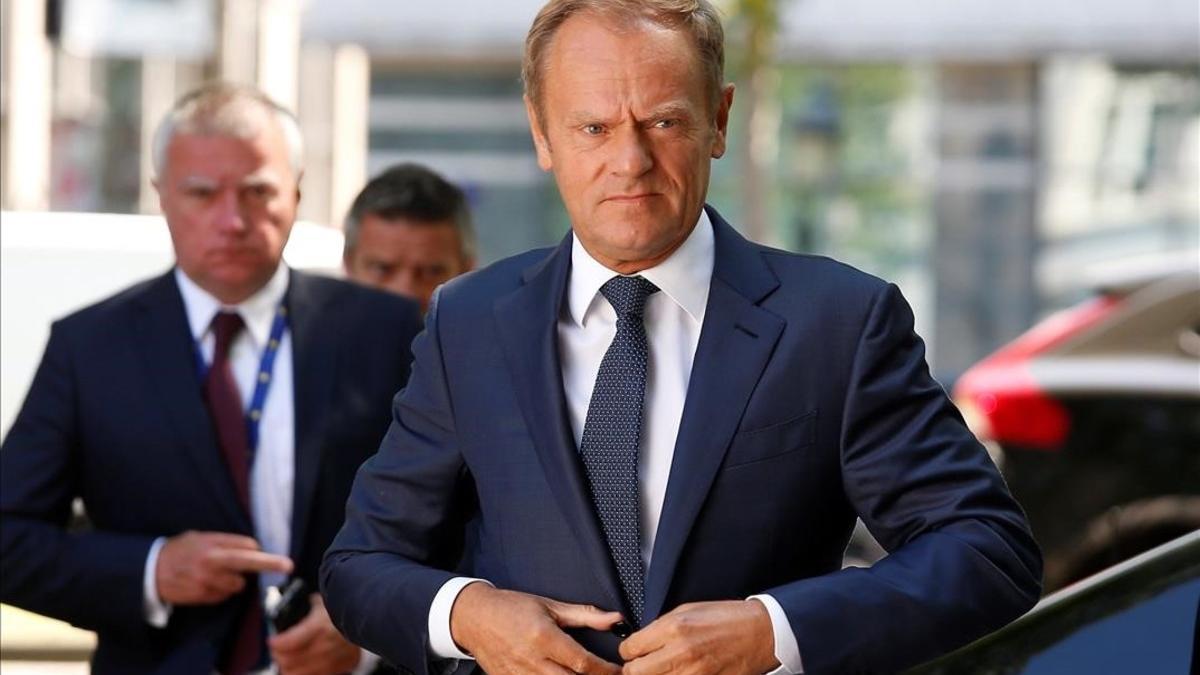 El presidente del Consejo Europeo  Donald Tusk.