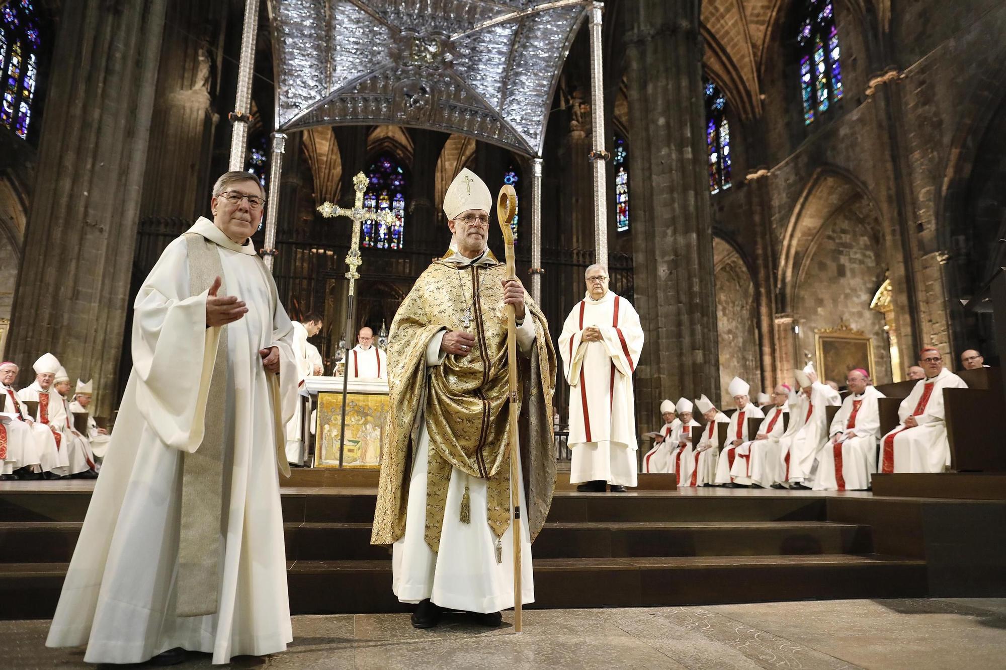 Ordenació d'Octavi Vila com a nou bisbe de Girona,