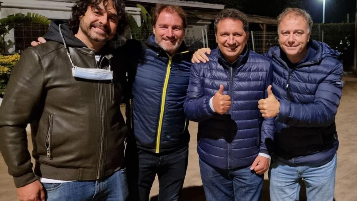 Eusebio Sacristán, con miembros de su fundación. |   // @ESFUNDACION