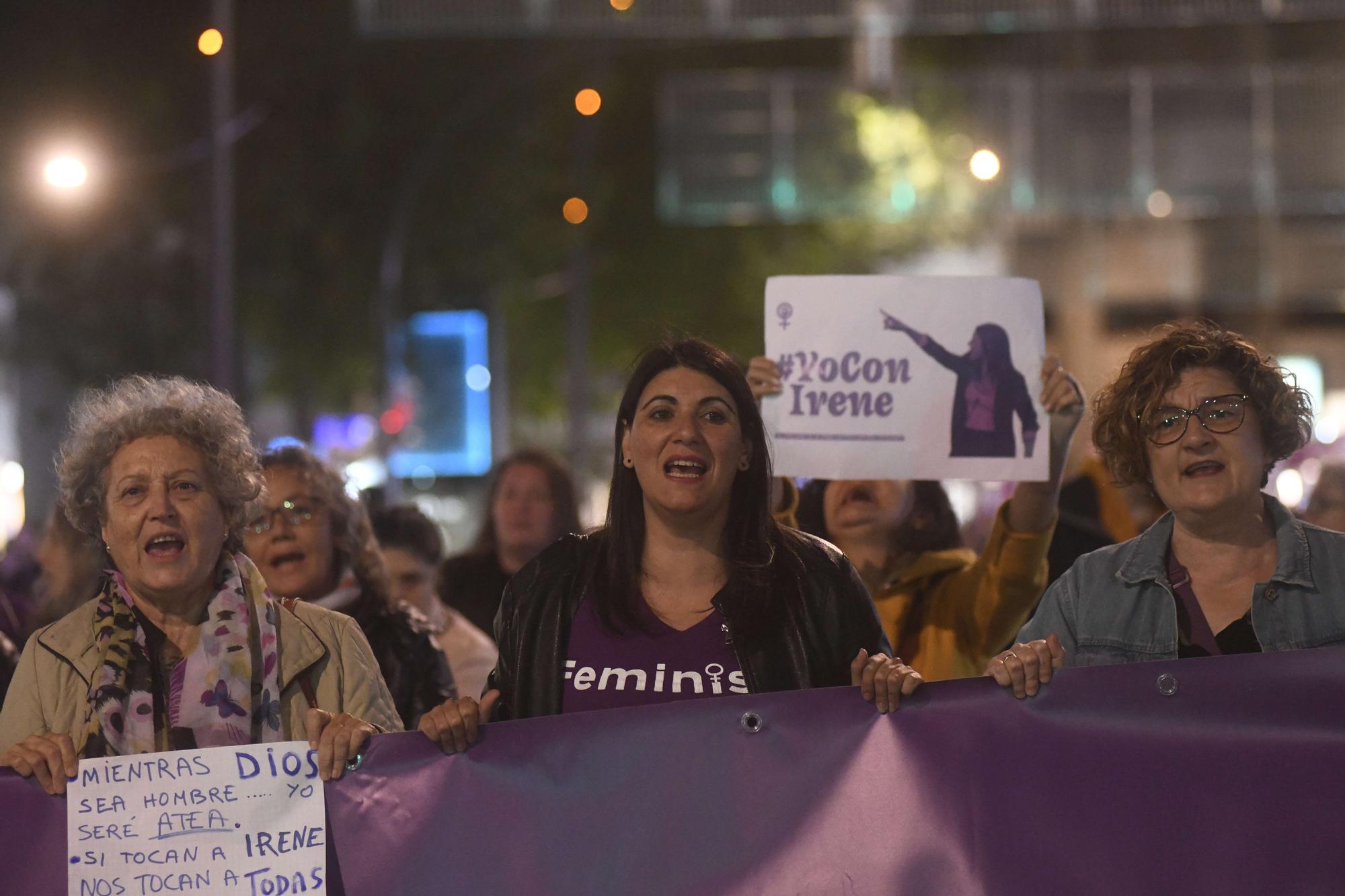 Las imágenes de la manifestación contra la violencia machista en Murcia