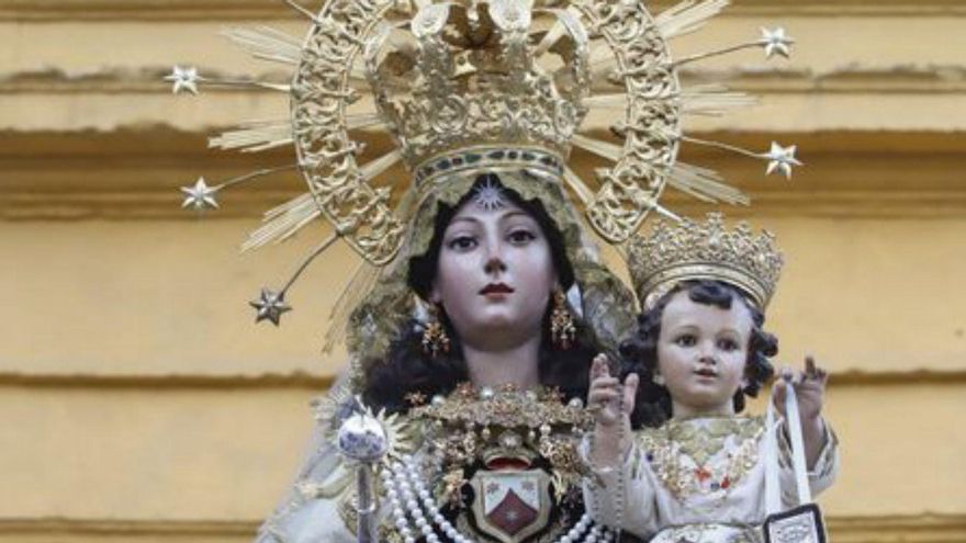 La imagen de la Virgen del Carmen de Puerta Nueva. | A.J. GONZÁLEZ