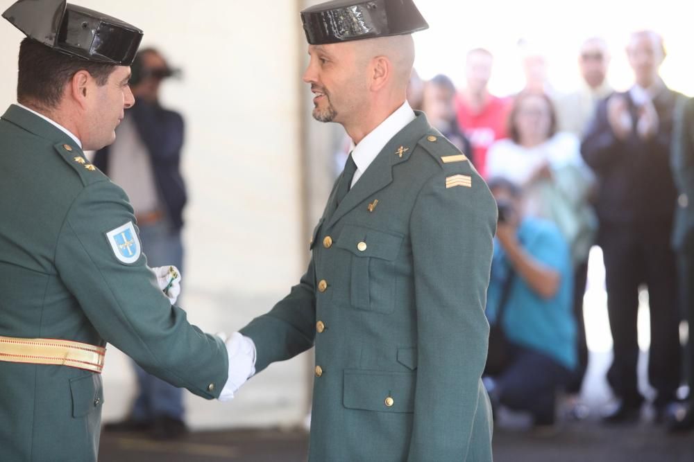 Actos del Día de la Hispanidad en la comandancia de la Guardia Civil de Gijón