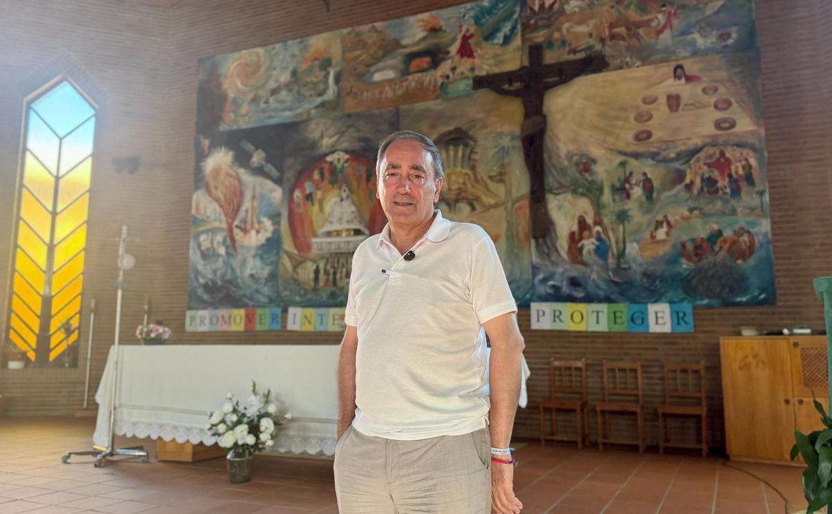 Ángel Martín Chapinal, en la parroquia de Nuestra Señora de Guadalupe.