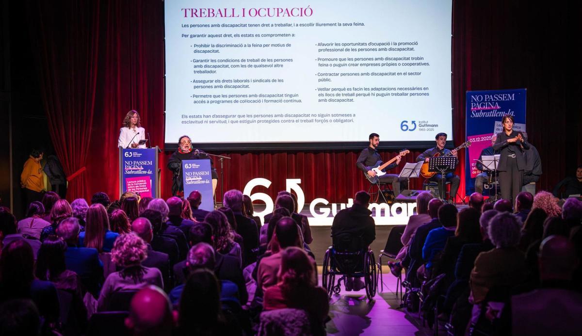 Les persones amb discapacitat clamen pels seus drets