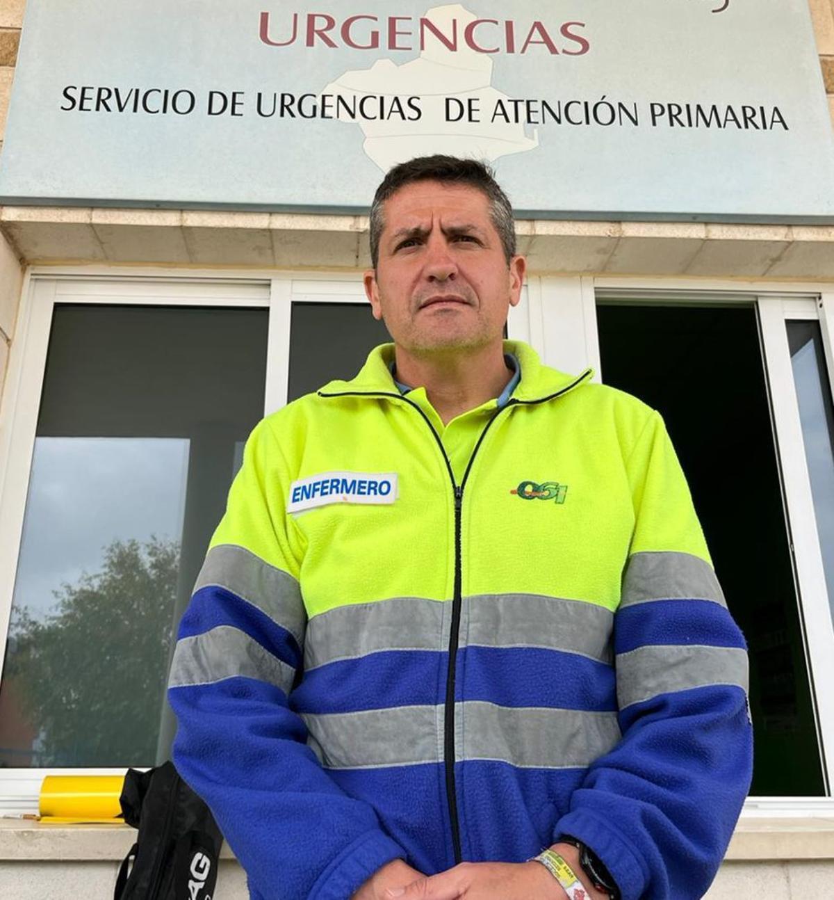 Sergio Osete, enfermero del 061 en el Servicio Murciano de Salud.