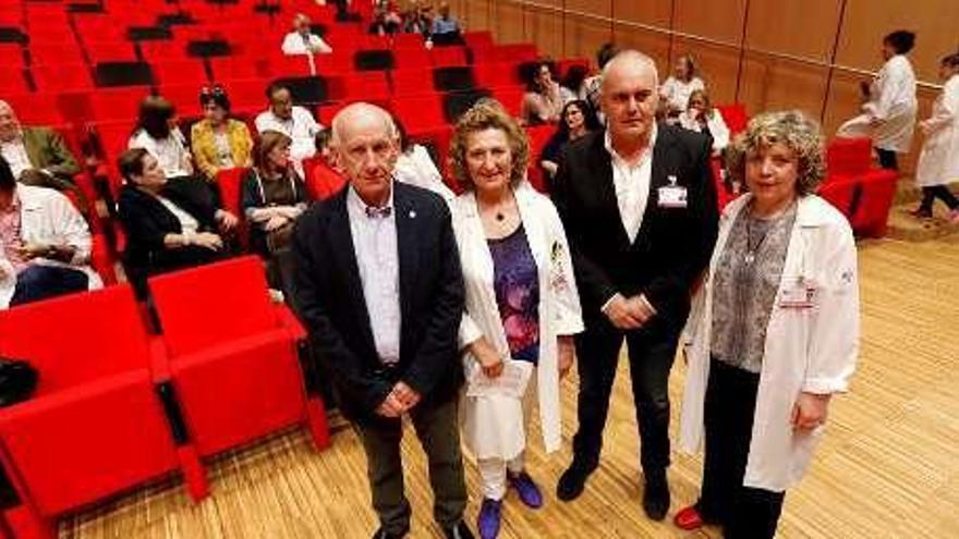 Rogelio García, Gloria Herías, Luis Hevia y Carmen Corte.