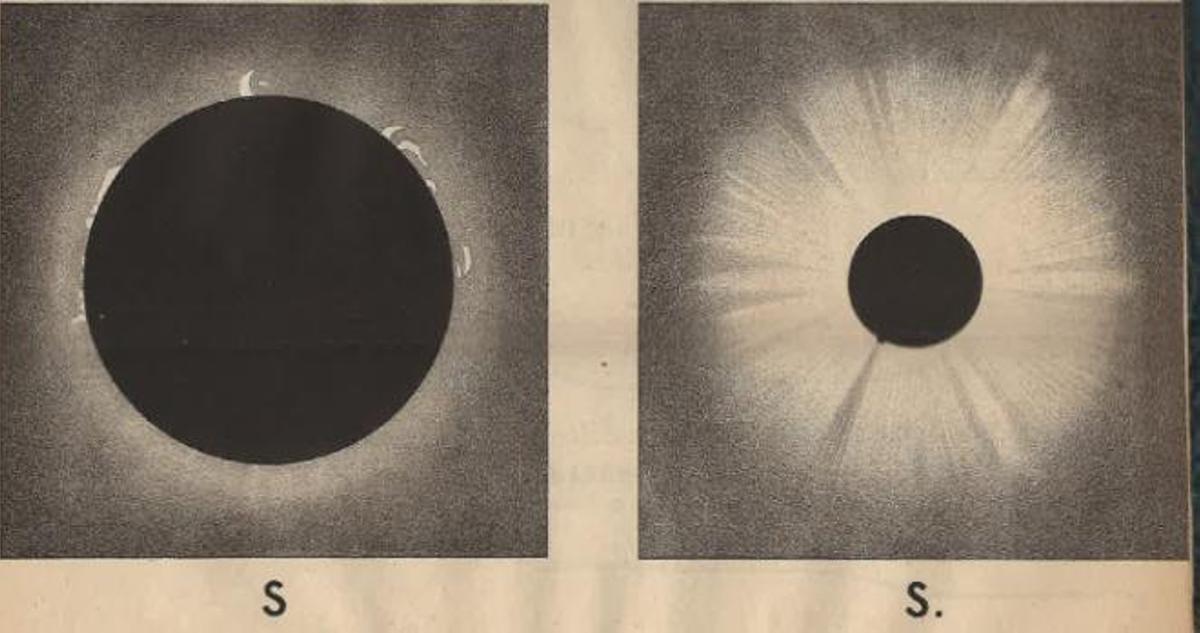 Imagen del eclipse de 1870, que se pudo observar desde Málaga.