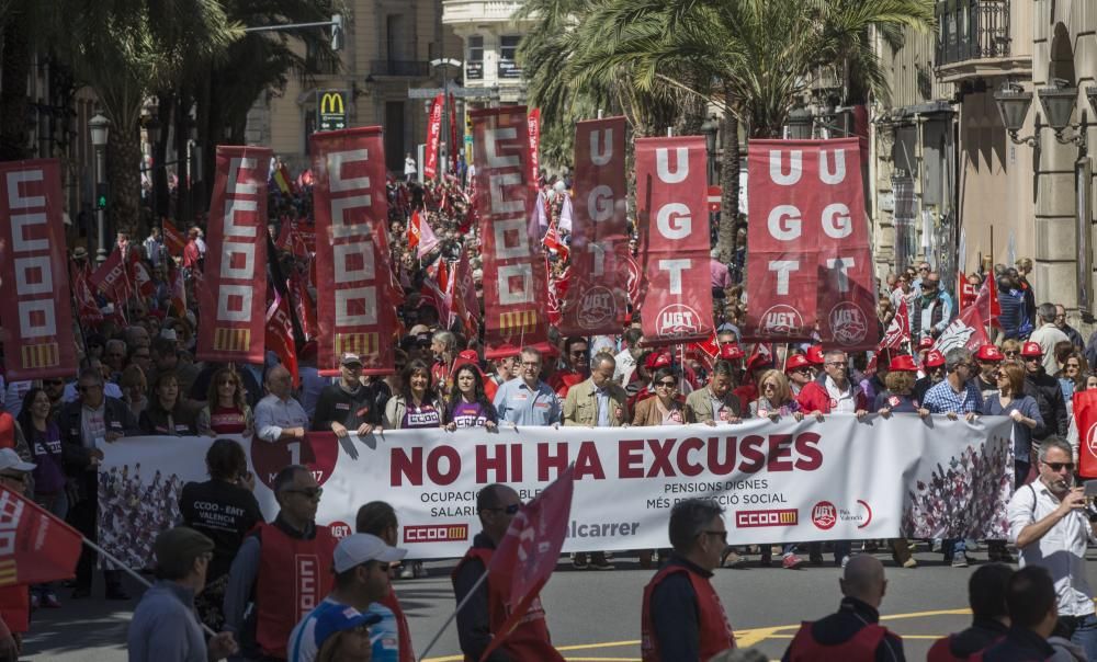 Manifestación del Día del Trabajo en València