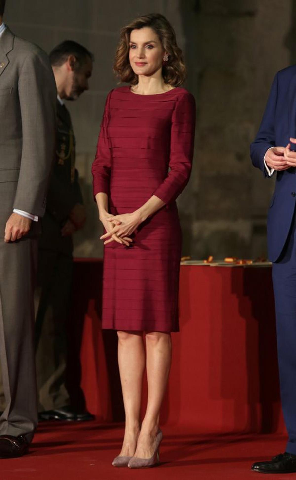 Letizia Ortiz de Felipe Varela en Palencia con el pelo corto