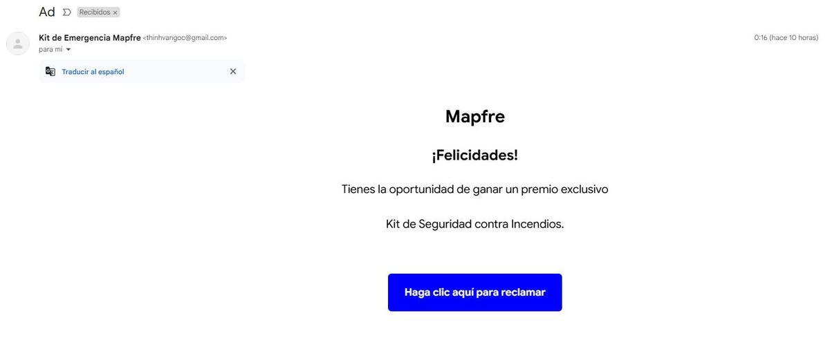 Estafa Kit de Emergencia UE