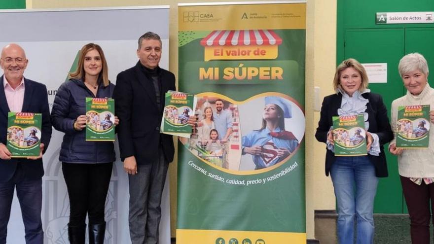 La presentación de la campaña «El valor de mi súper» de CAEA, ayer en Málaga.