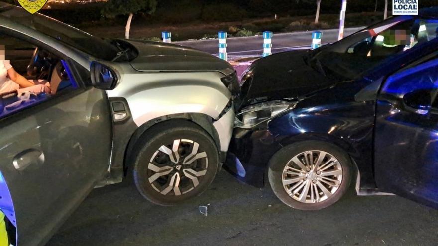 Cinco heridos en un choque frontal entre dos vehículos en Puerto del Rosario