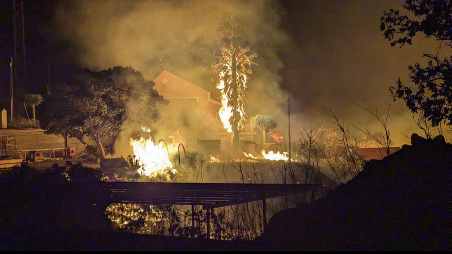 Incendio forestal en La Palma.