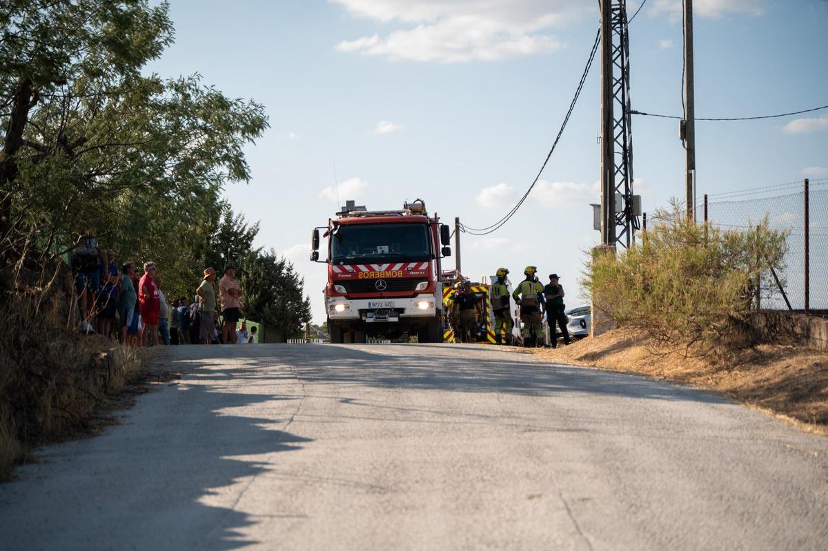 Fotogalería | Las imágenes del incendio de Las Viñas, en Arroyo de la Luz
