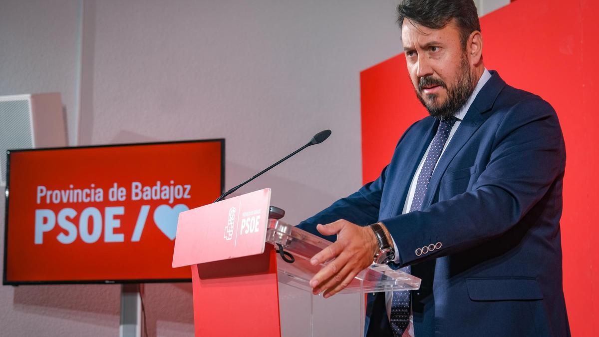 Rafael Lemus, secretario general del PSOE de la provincia de Badajoz.
