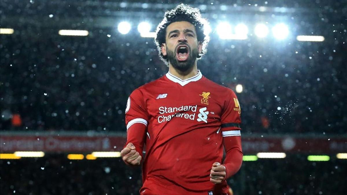Mohamed Salah, máximo goleador de las ligas europeas
