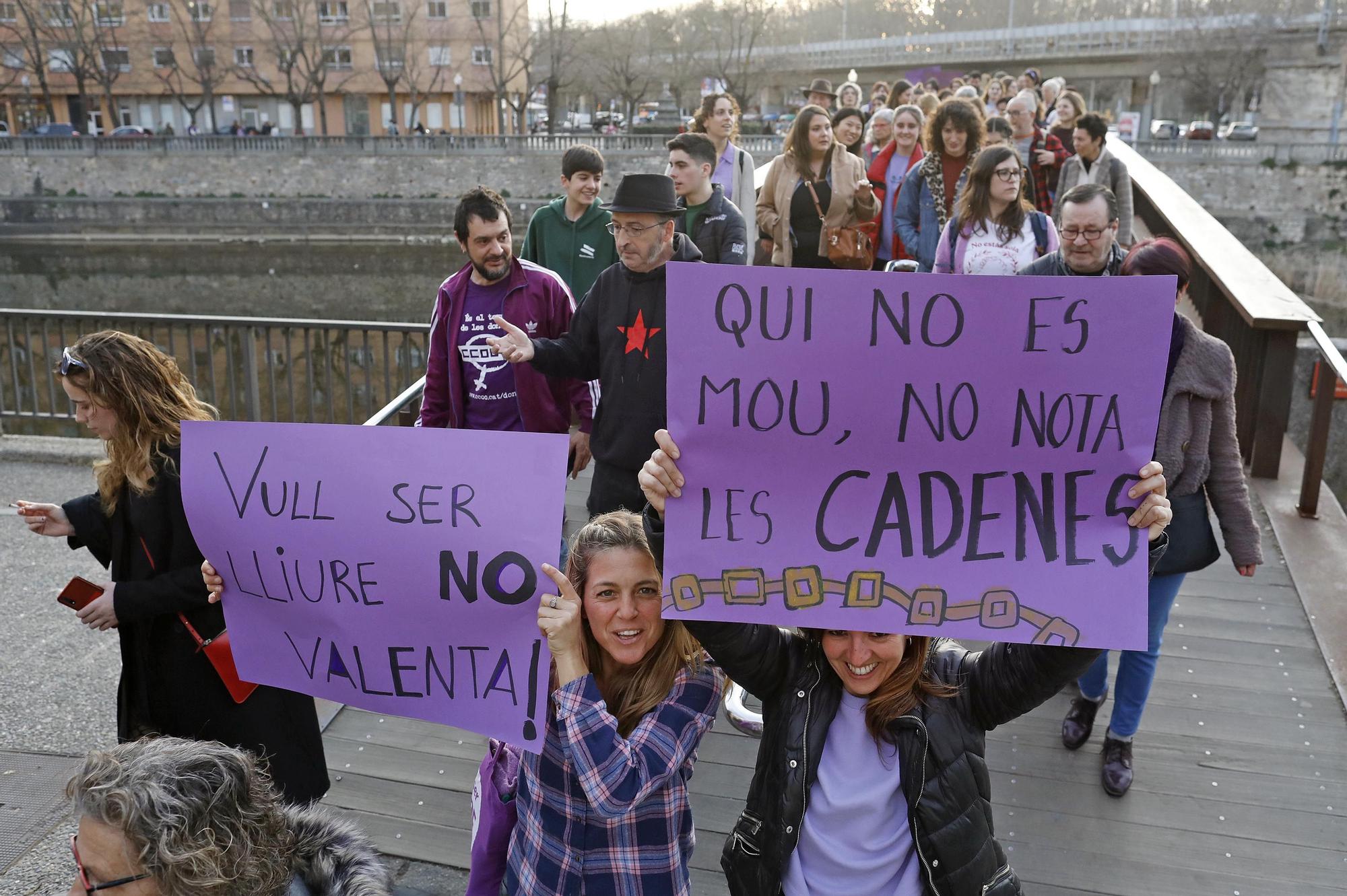 Manifestació 8M a Girona.