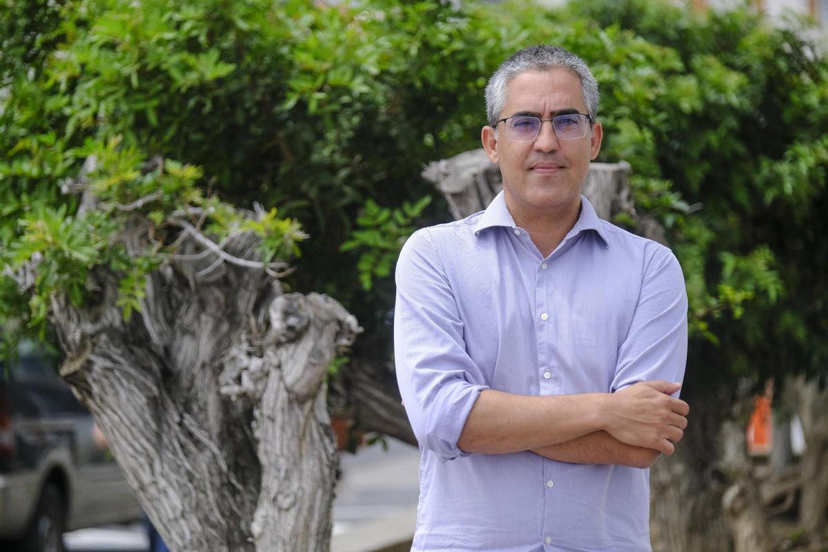 Héctor Morán, de Drago Canarias, fotografiado para la entrevista.