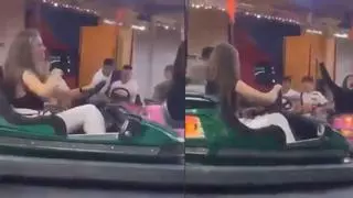 El divertido vídeo de la princesa Leonor disfrutando de los coches de choque en unas fiestas de pueblo