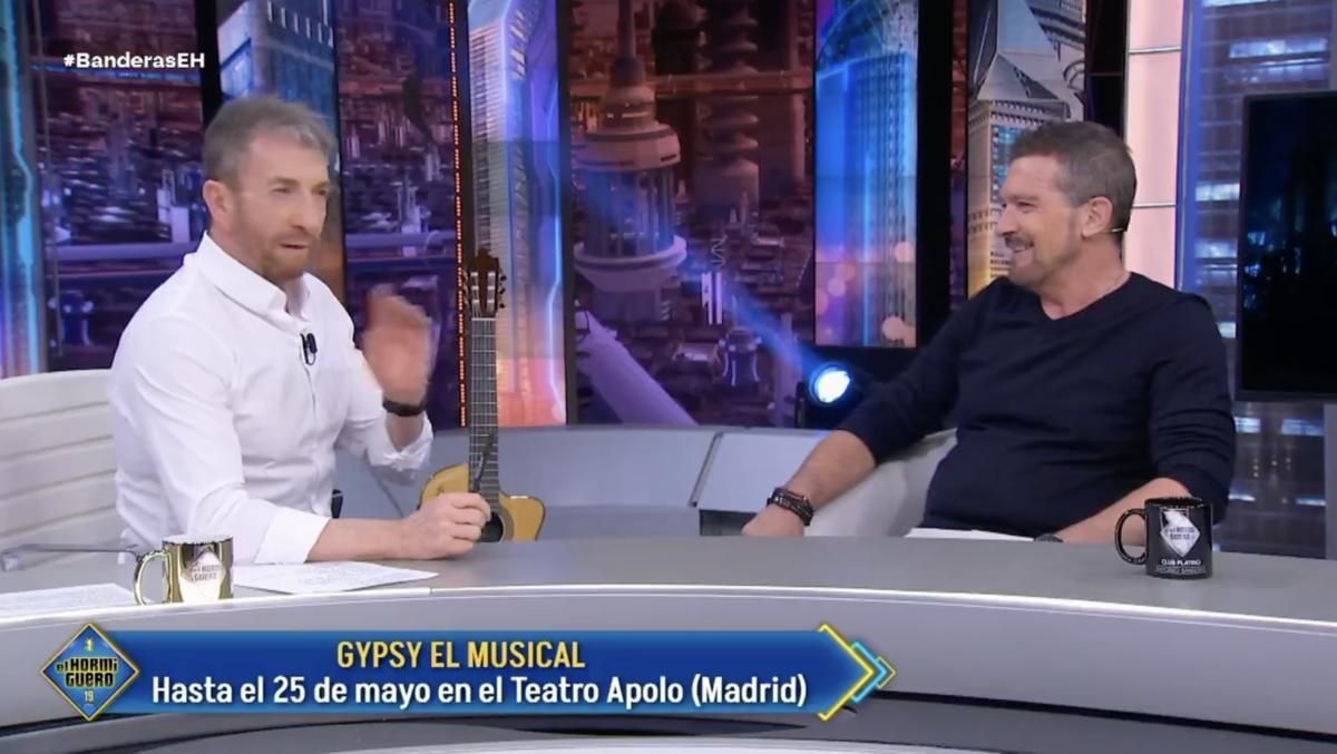 Antonio Banderas durante su entrevista en 'El Hormiguero'