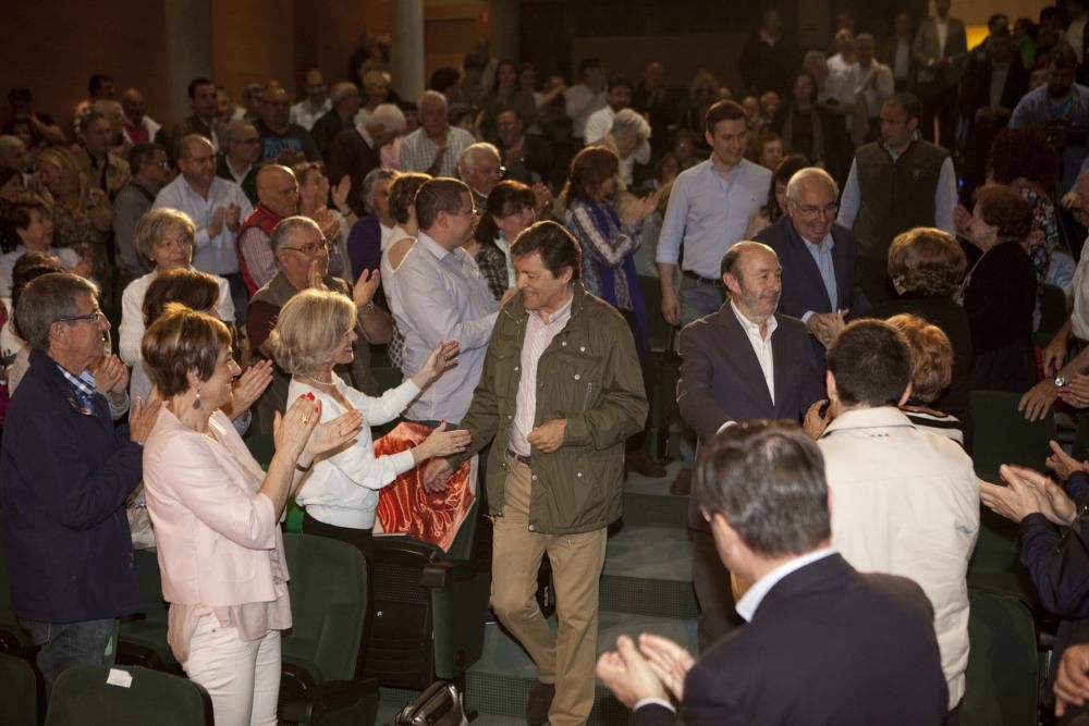 Acto del PSOE en Gijón con Alfredo Pérez Rubalcaba