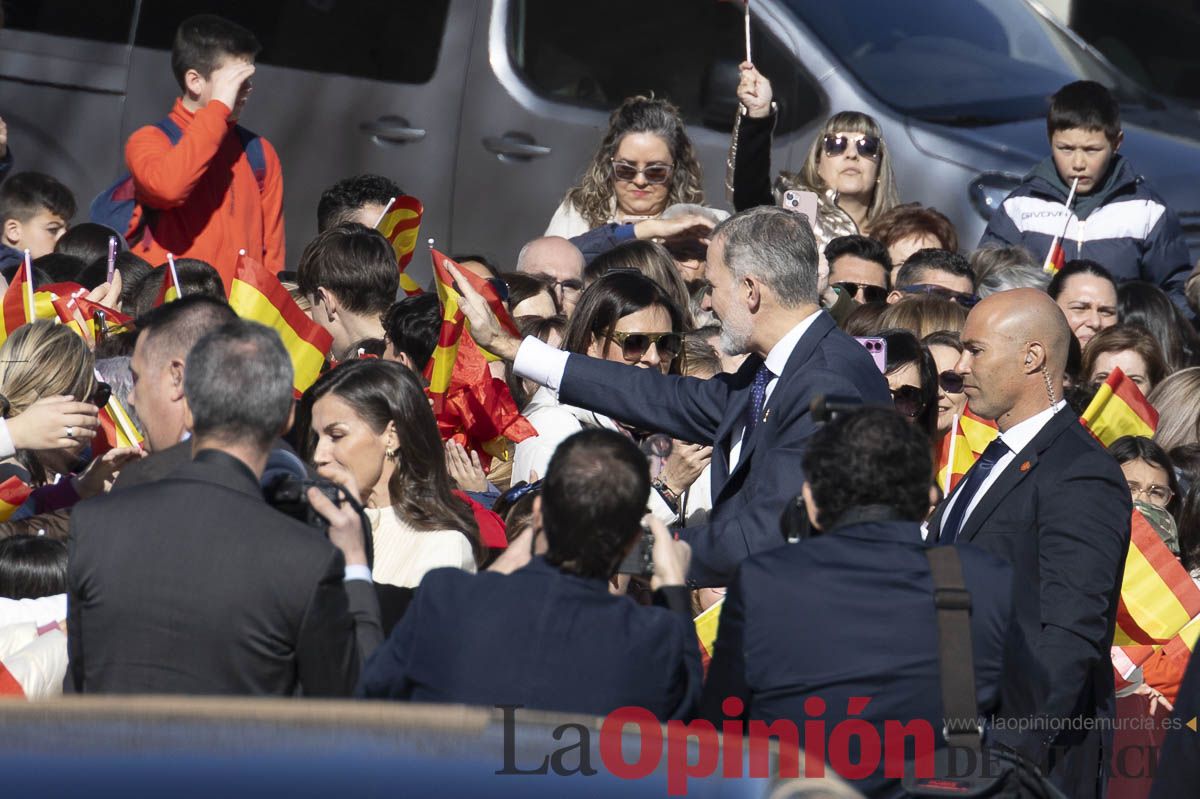 Visita de los reyes de España a Caravaca (explanada de la Basílica)