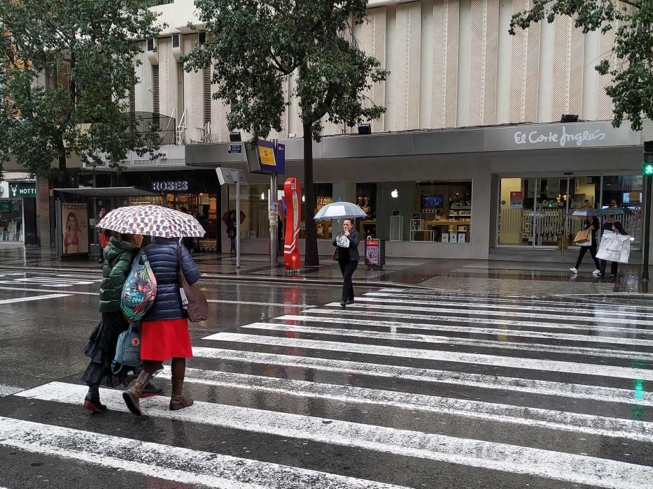 Imágenes de la lluvia en Murcia