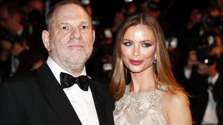 Harvey Weinstein y su exesposa Georgina Chapman.