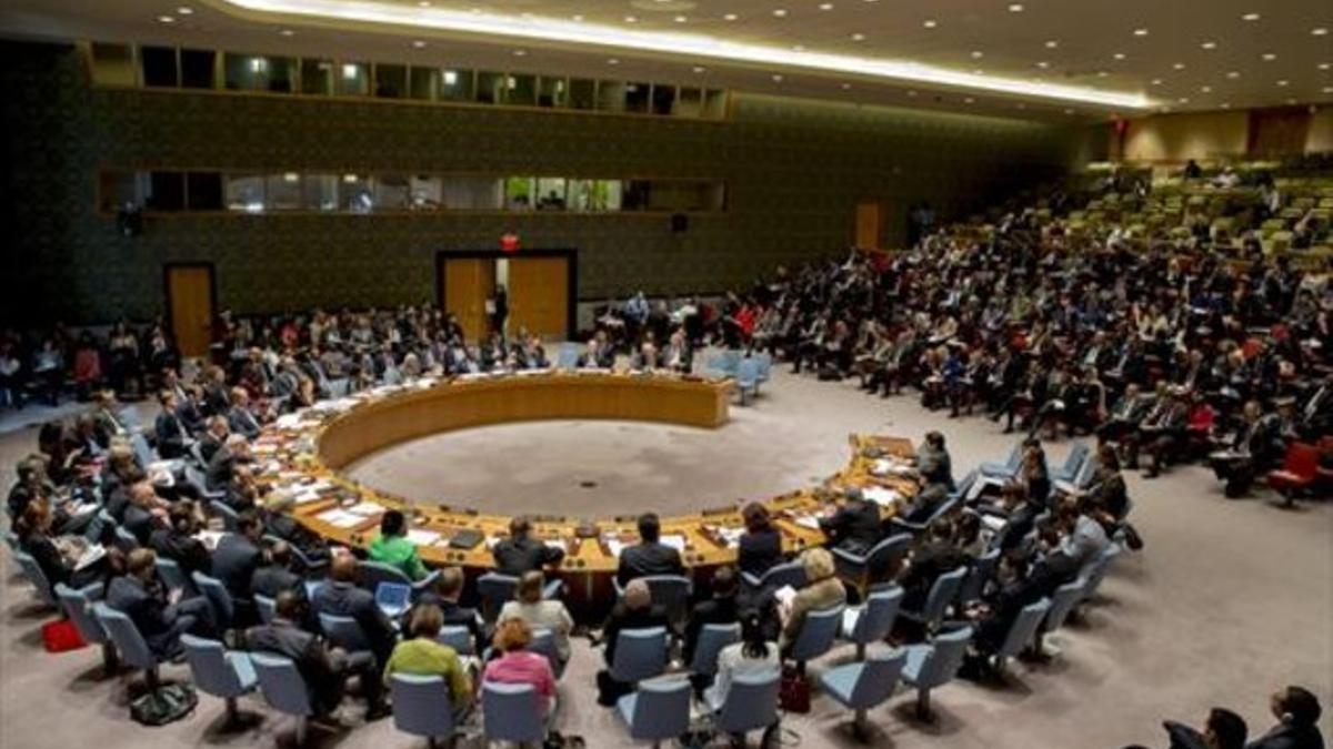 Margallo preside una sesión del Consejo de Seguridad, esta semana.