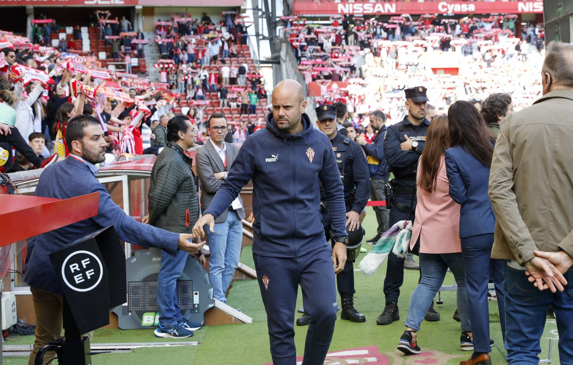 Así fue el encuentro entre el Sporting y el Alavés