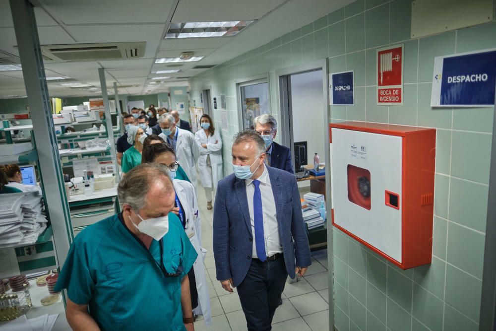 Visita de este jueves al Hospital de La Candelaria.