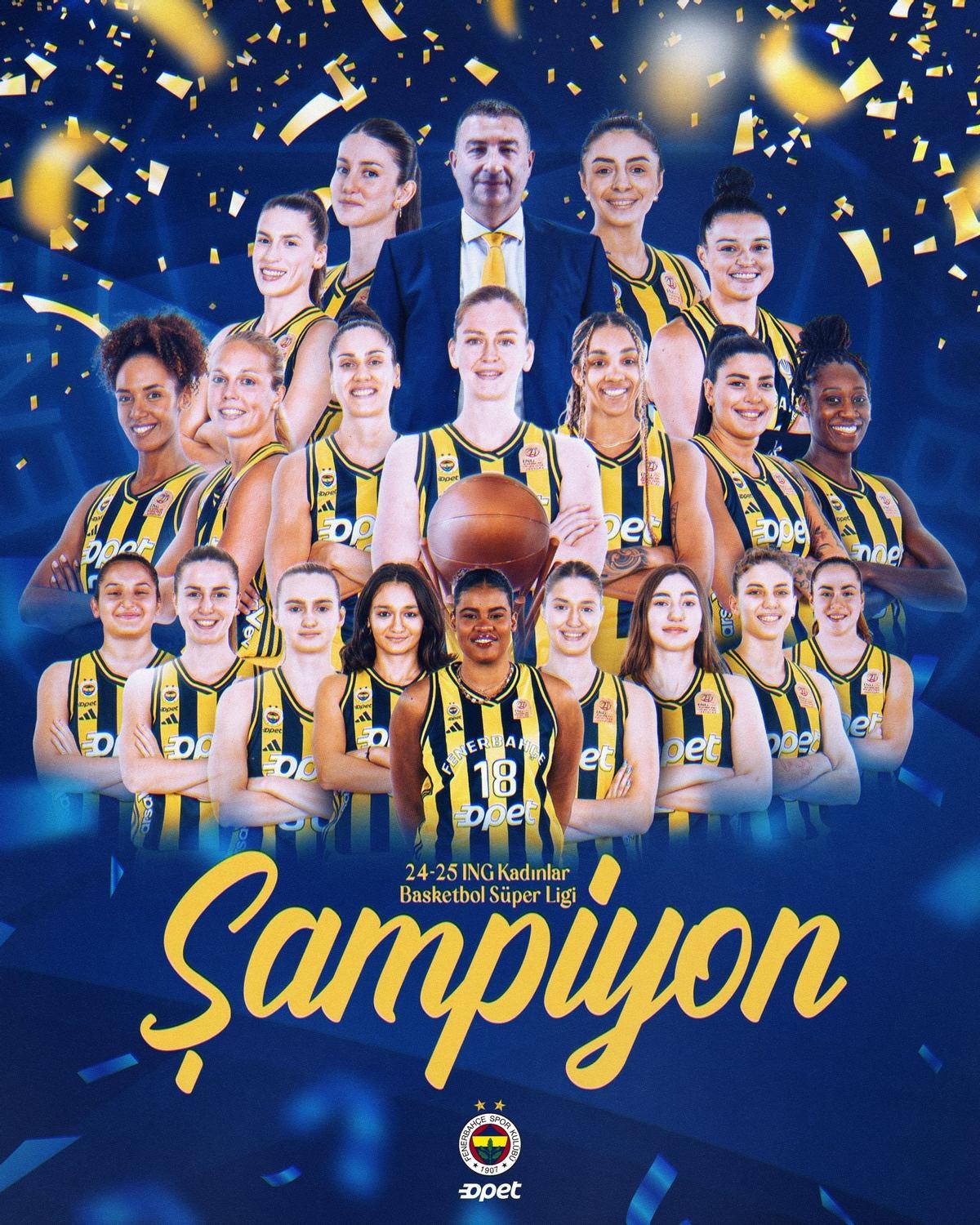 Imagen de celebración del Fenerbahce.